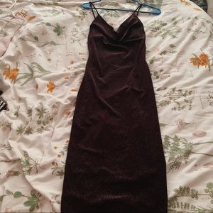 Dark purple sparkling dress